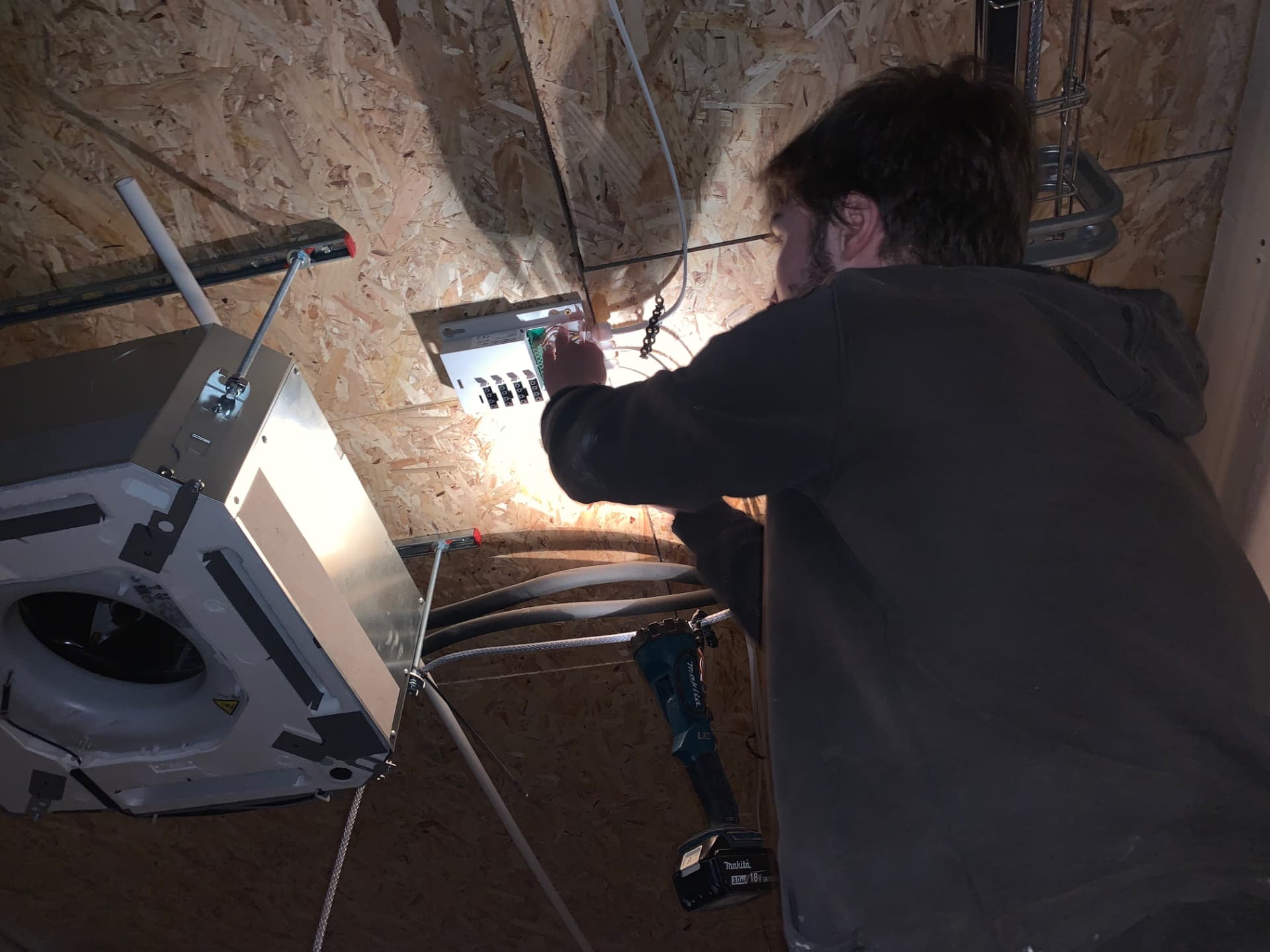 Swiss Electrical on the job — commercial lighting installation