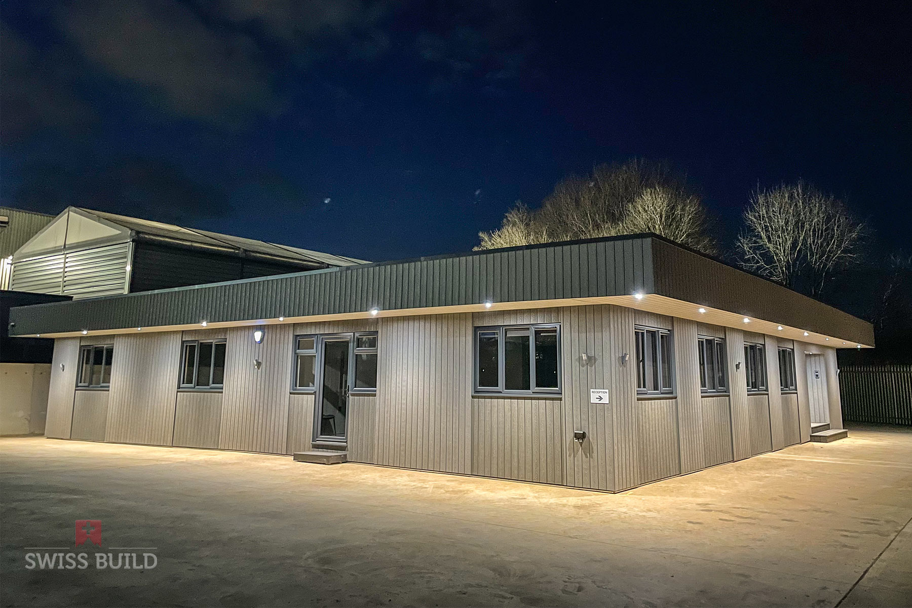 Completed modular building in Northampton connected with the wider Swiss Build team